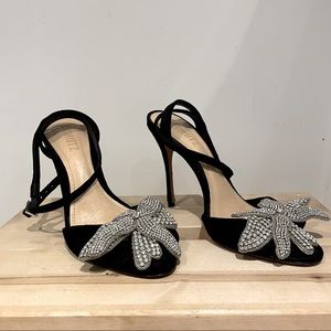 Schutz Women’s Ayanne Enbellished Suede High-Heel Sandals